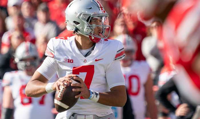 C.J. Stroud 2021 Ohio State vs Nebraska football